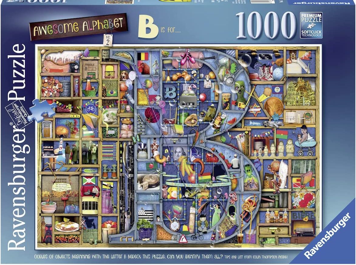 Ravensburger Colin Thompson Awesome Alphabet "B" 1000 Piece Puzzle image 0